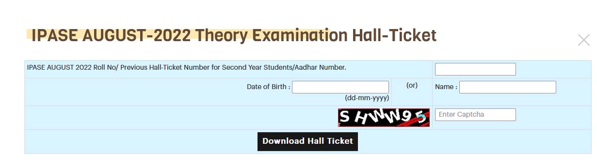 AP Inter Supplementary Hall Tickets AUGUST 2022 DOWNLOAD