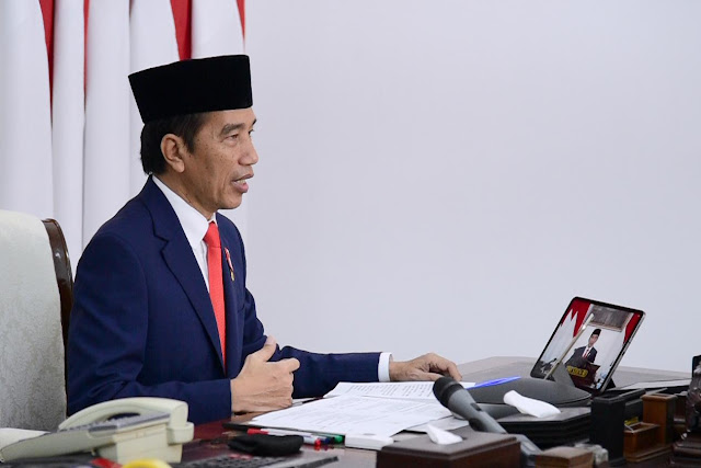 Joko Widodo Resmikan Peluncuran Produk Ristek dan Inovasi untuk Penanganan COVID-19