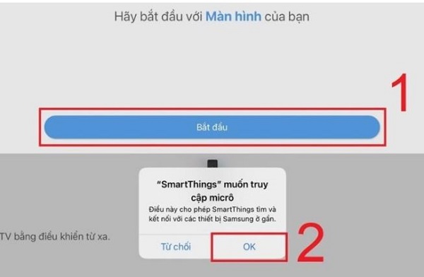 Cho phép truy cập Micro