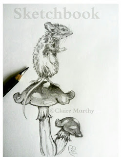 pencil mouse and fairy toadstools