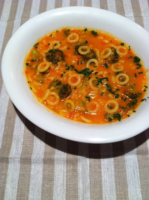 sopa campañola de anillos