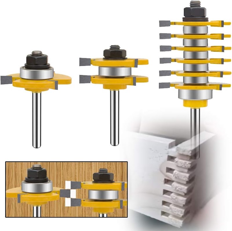 Shank Router Bit Set and Finger Joint