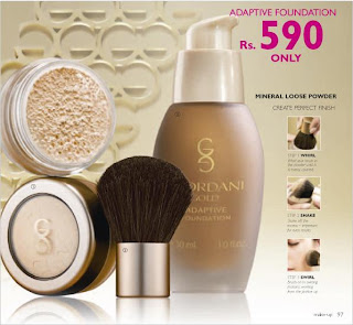 Oriflame India November Catalogue, Giordani Gold loose Mineral POwder, Giordani Gold Adaptive Foundation