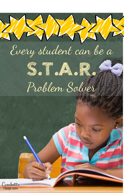 Every student can be a STAR math problem solver.  If you hate hearing the moans and groans every time your students have to solve word problems you need to read this blog post!  Find out how to help all your students master math word problem strategies and become STAR problem solvers!