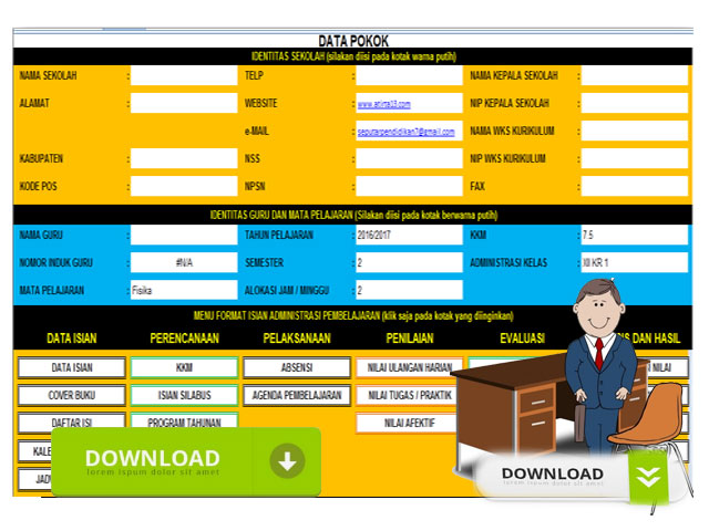 Aplikasi Kumpulan Berkas Administrasi Guru Lengkap  Unduh 