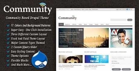 Community - Drupal Theme-bwtemplate