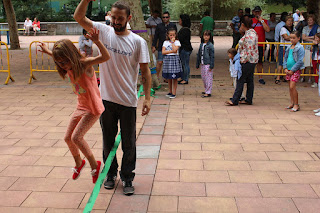 Funambulismo en las fiestas de El Regato