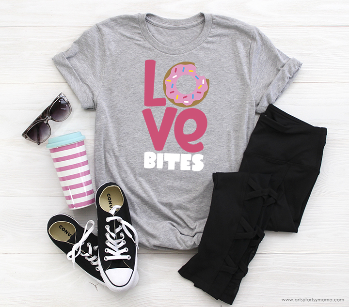 "Love Bites" Shirt with Free Valentine's Day SVG Cut Files