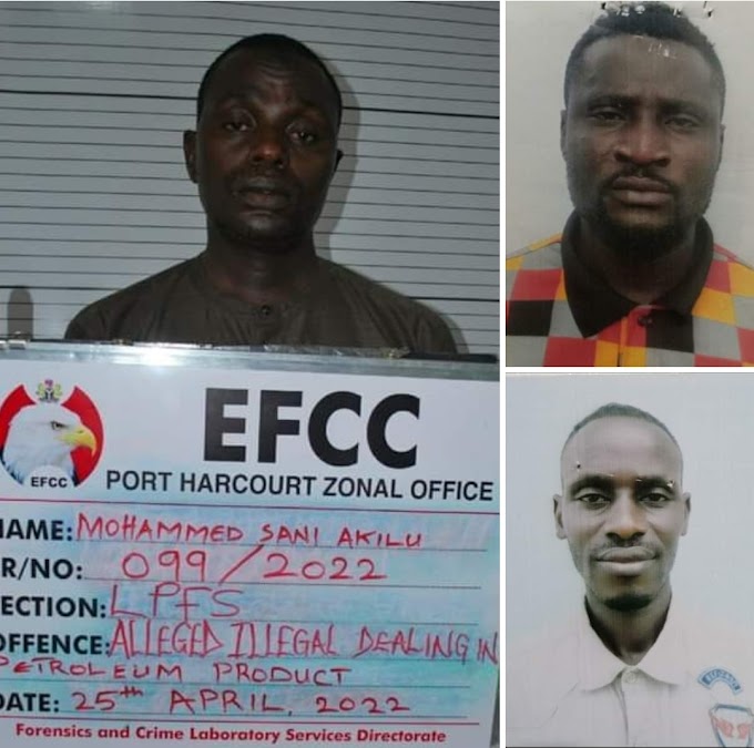 Federal High Court sitting in Port Harcourt sends four Oil thieves to Jail