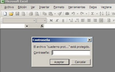 cuadernos Excel con contraseña