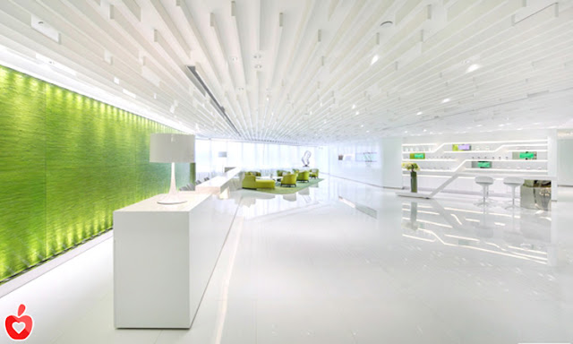 modern green office inspiration