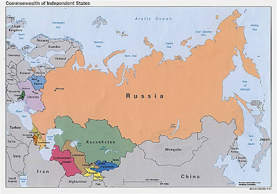 Map of Russia Country