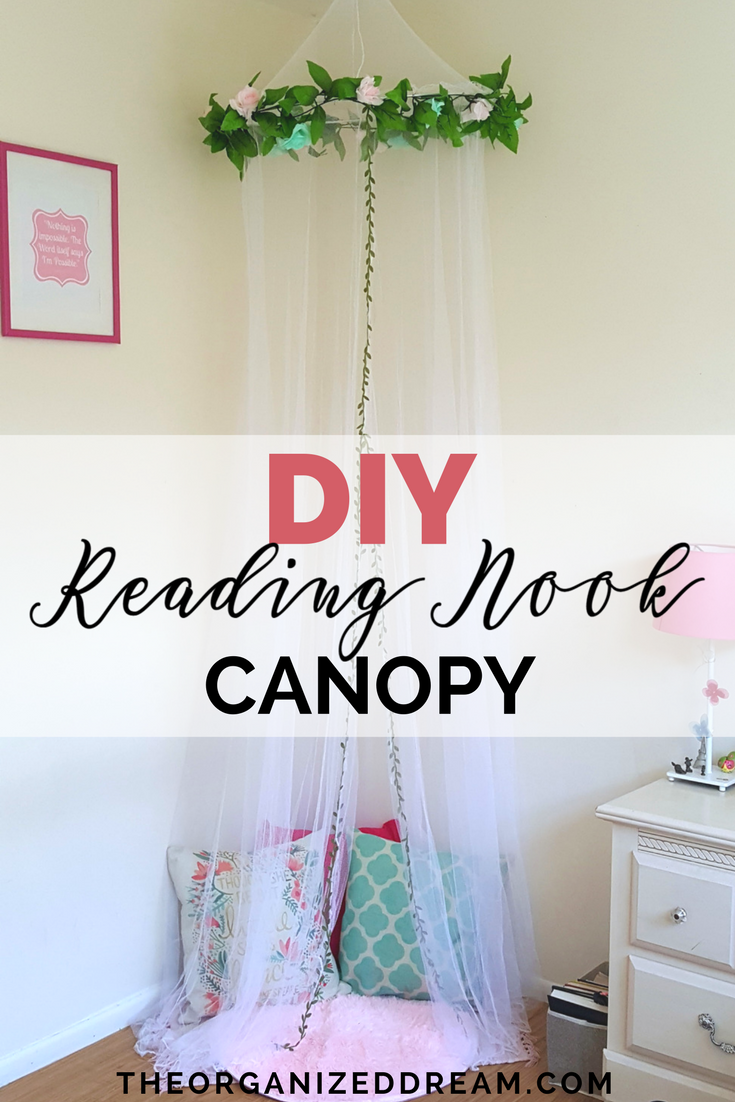 DIY Reading Nook Canopy - The Organized Dream