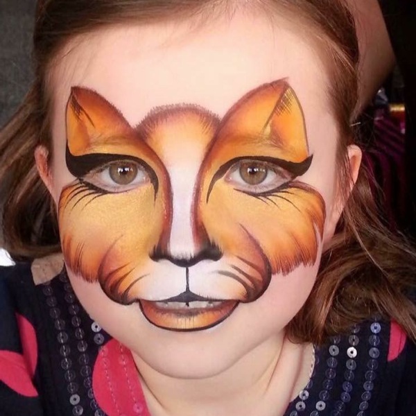 Simple Tiger Face Painting Designs