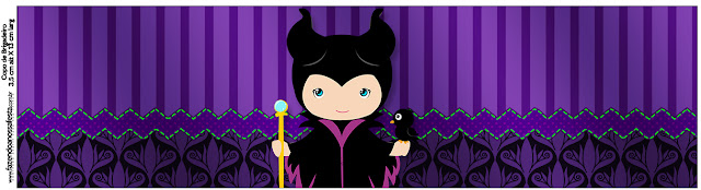 Maleficent Baby Party: Free Printable Candy Bar Labels.