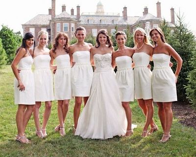 White Bridal Party Dress