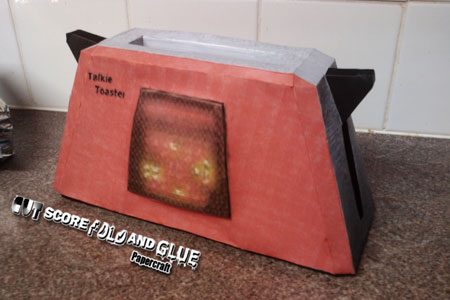 Red Dwarf Talkie Toaster Papercraft