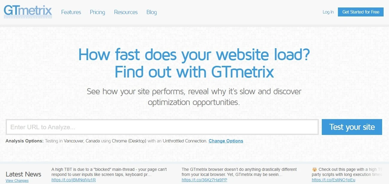 GTmetrix