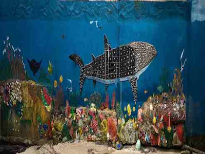 Wall painting of Whale Shark