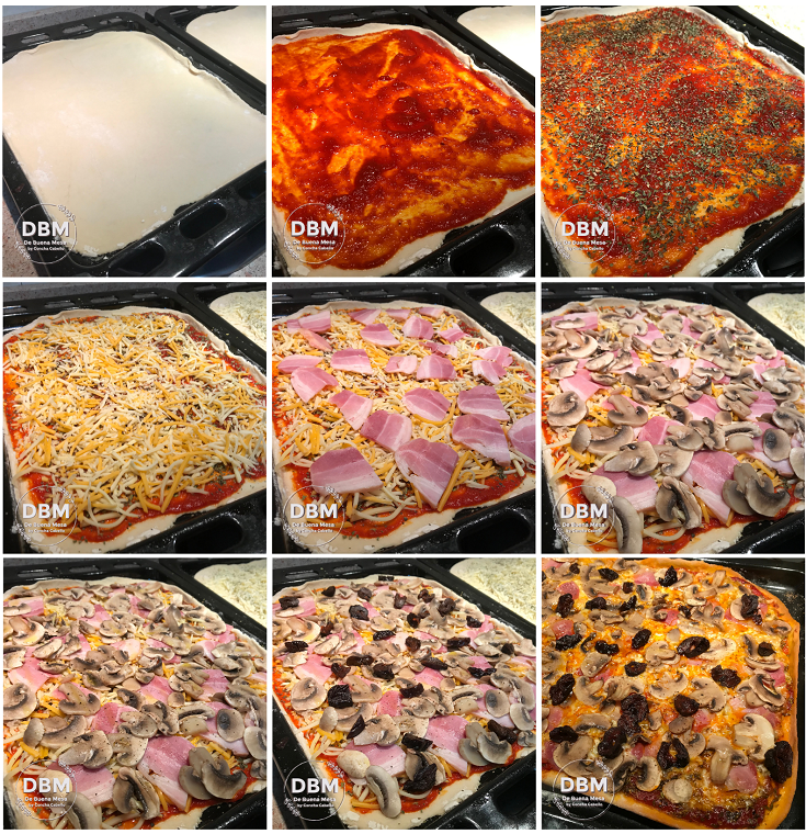 pizza-champiñones-pasos