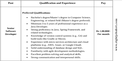 Senior Software Developer Computer Science Engineering Job Opportunities IIT