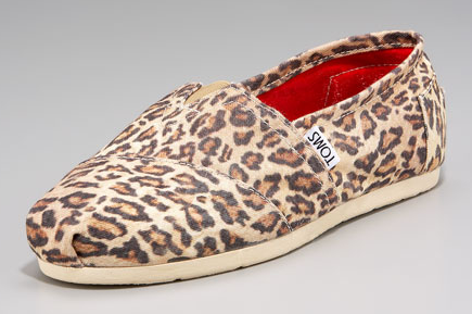 Leopard Toms Shoes on Of Shoes The Neiman Marcus Exclusive Toms Leopard Print Canvas Slip