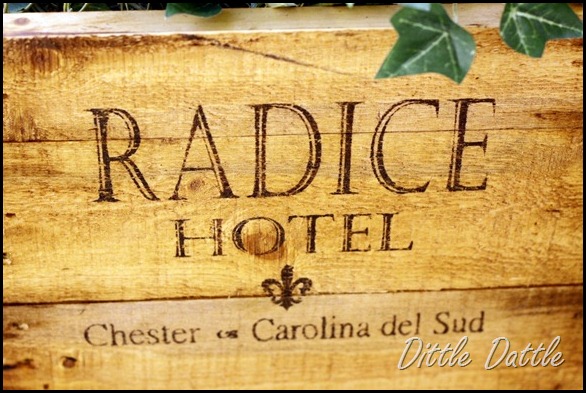 Stenciling a Wooden Crate