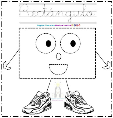 Figura geométrica - Rectángulo para niños