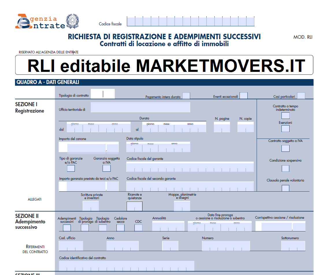 Modello Rli 2019 Editabile Pdf Gratis