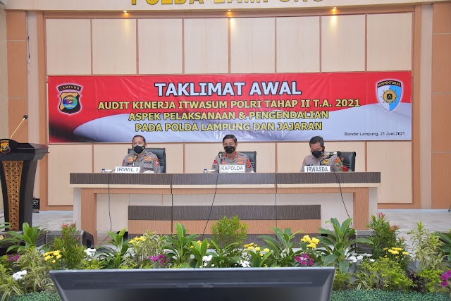 Irwil II Itwasum Polri gelar Audit Kinerja Tahap II di Polda Lampung
