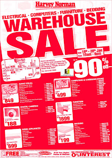 Harvey Norman Warehouse Sale 2013