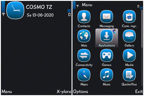 BlueBlack Anna Tema Symbian