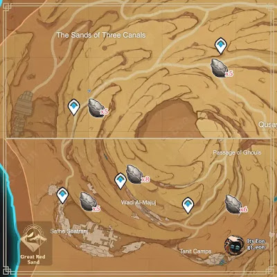 All Sand Grease Pupa Genshin Impact Locations