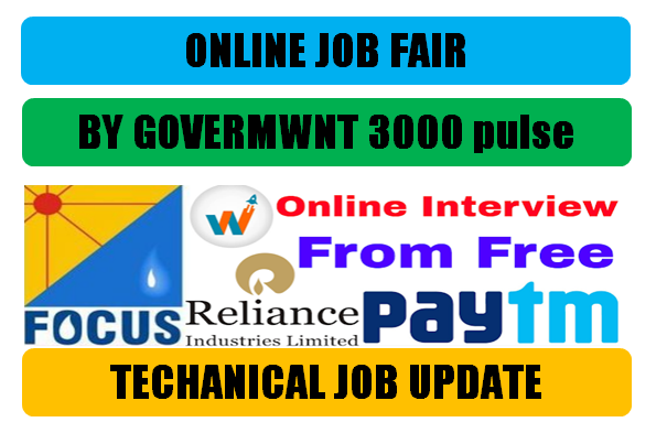 Virtual Job Fair By Gov 3000+ Post | Form Free