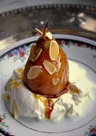 wheat beer poached pears