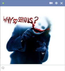 Why So Serious - The Joker Emoticon For Facebook