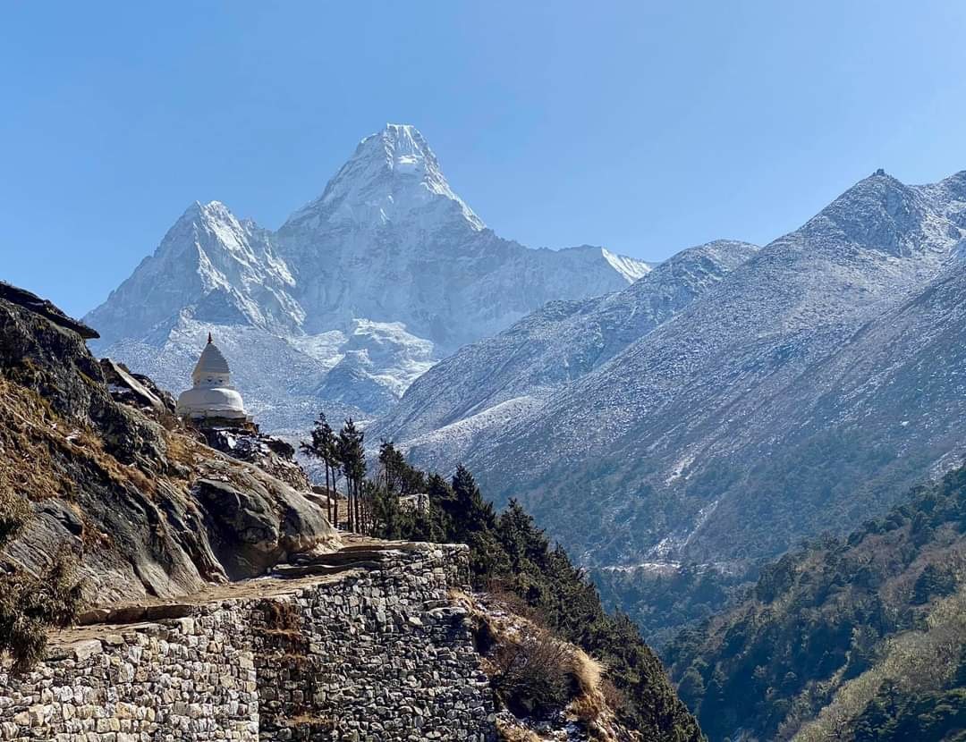 Mt. Ama Dablam view during Everest Base Camp Trek