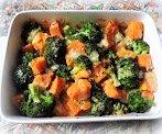 Sweet Potato, Broccoli & Cheese Bake