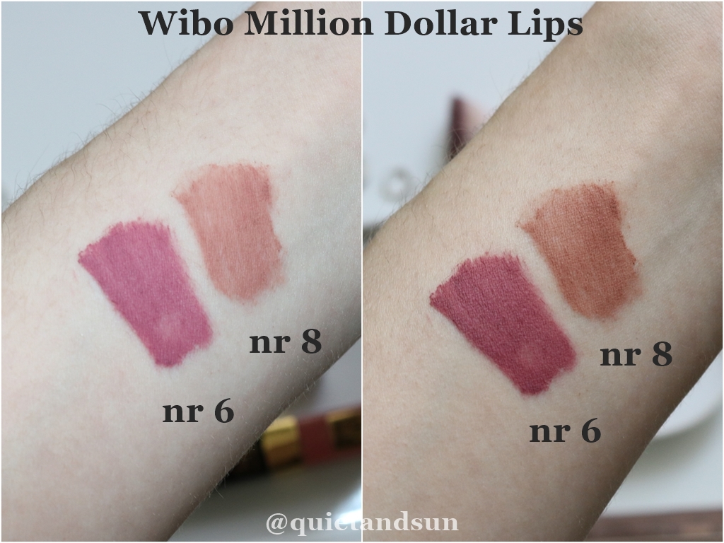 Wibo Million Dollar Lips swatche