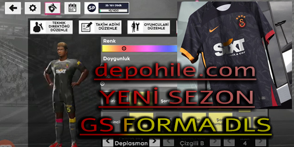 DLS 23 Yenilenen Sezon Galatasaray Forma Yaması İndir