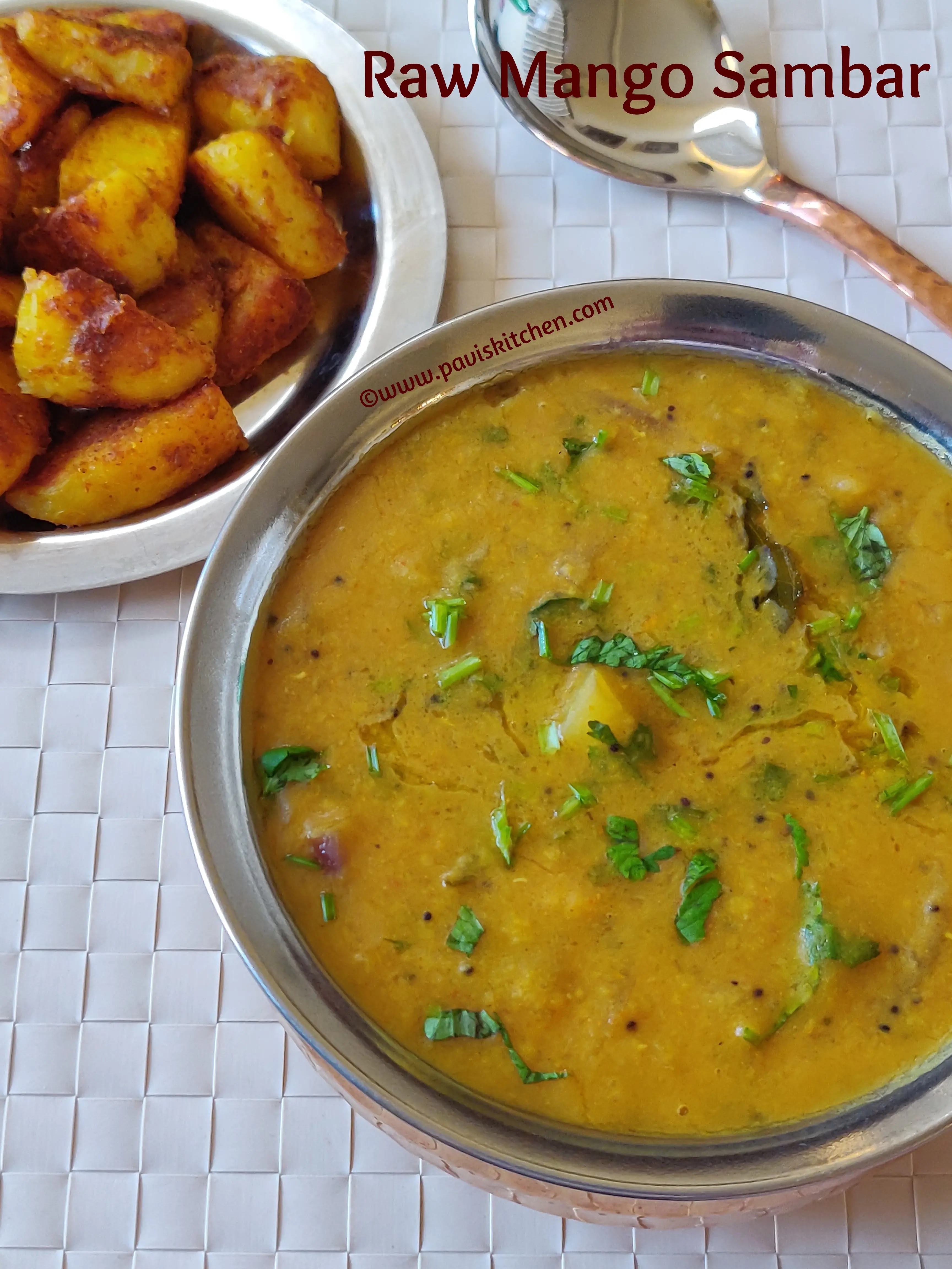 Mango sambar recipe | Raw mango sambar | South Indian mangai sambar