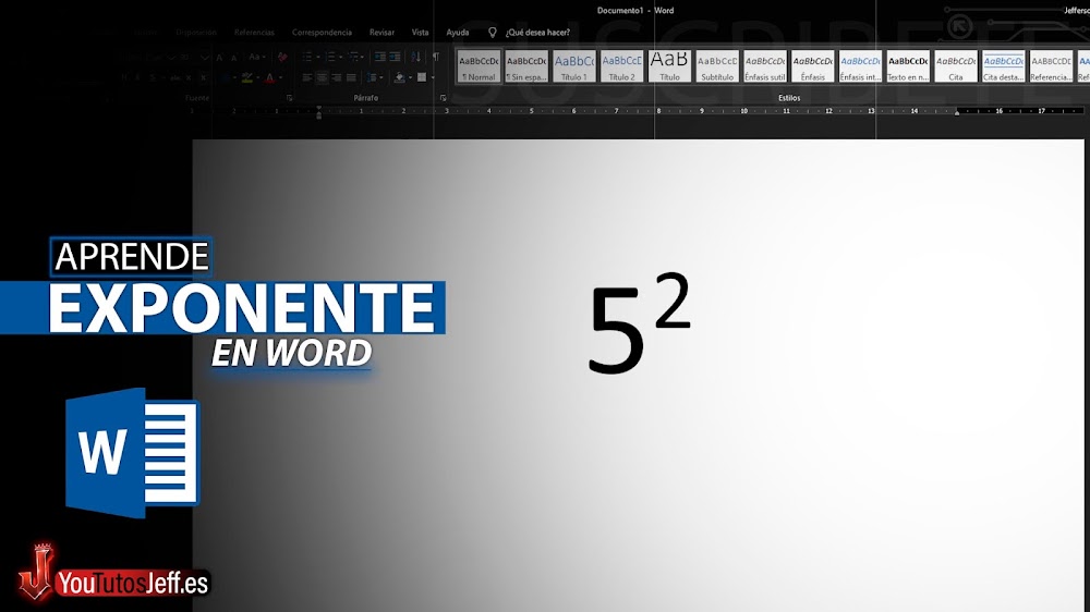 Como Poner Exponente en Word