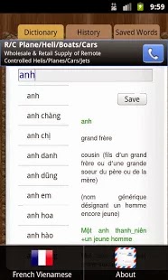 Từ điển Việt Pháp cho android mới nhất