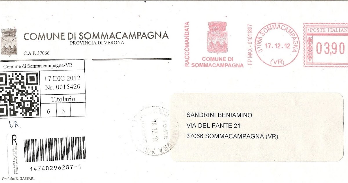 Valore legale lettera raccomandata non firmata
