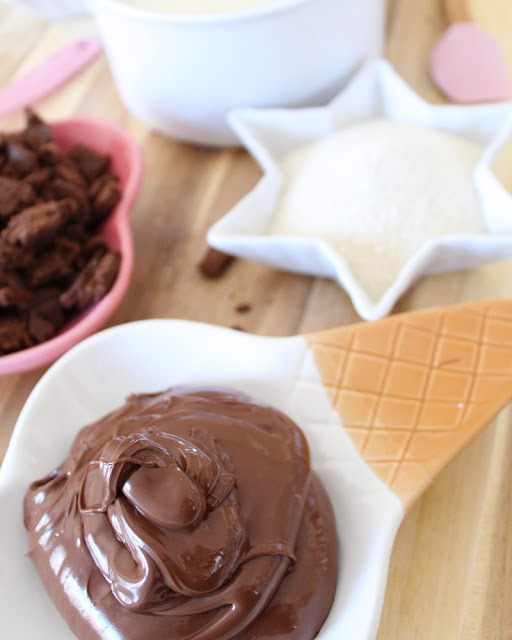 Helado de Nutella con Cookies   