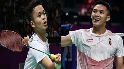 10 Wakil Indonesia di Fuzhou China Open 2018 – Pertarungan Jonatan Christie Vs Ginting