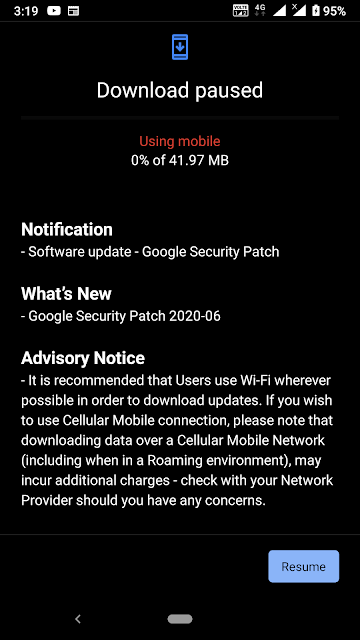 Nokia 6.1 receiving June 2020 Android Security patch