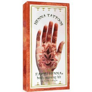 Henna Tattoos Home on Henna Tattoos Earth Henna Body Painting Kit