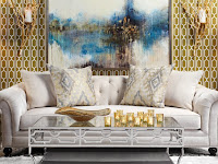 Metallic Living Room Decor