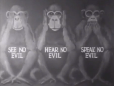 monkeys see hear speak eyes ears mouth